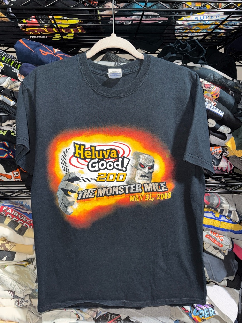 Vintage 2008 The Monster Mile NASCAR Shirt Size Medium